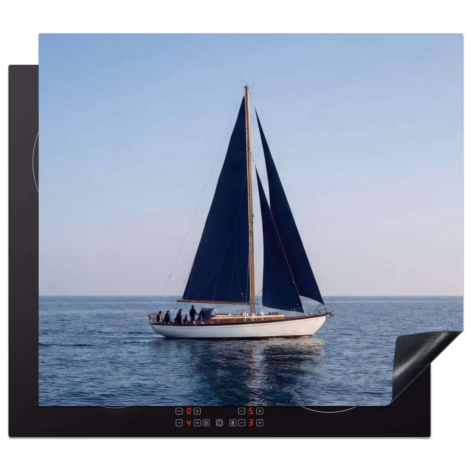Protezione piano induzione - Barca a vela - Mare - Blu — 1