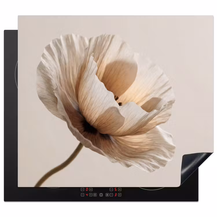 Protezione piano induzione - Fiore - Beige - Crema — 1