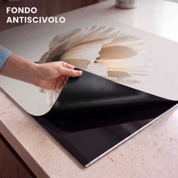 Protezione piano induzione - Fiore - Beige - Crema — 6