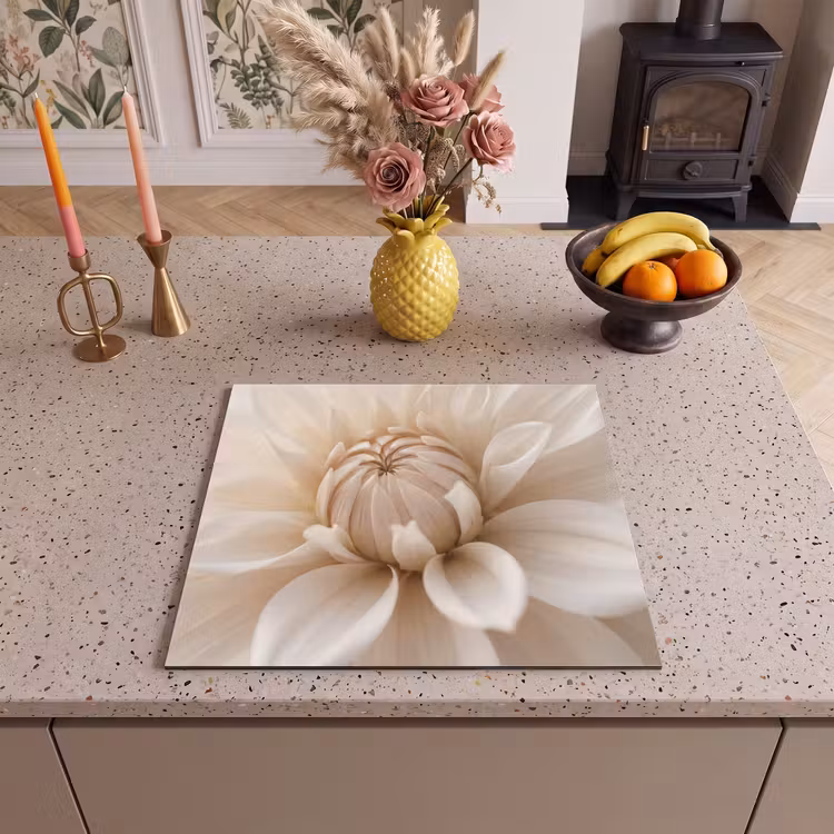 Protezione piano induzione - Fiore - Dalia - Bianco — 3