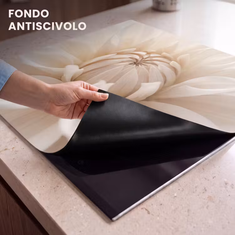 Protezione piano induzione - Fiore - Dalia - Bianco — 6
