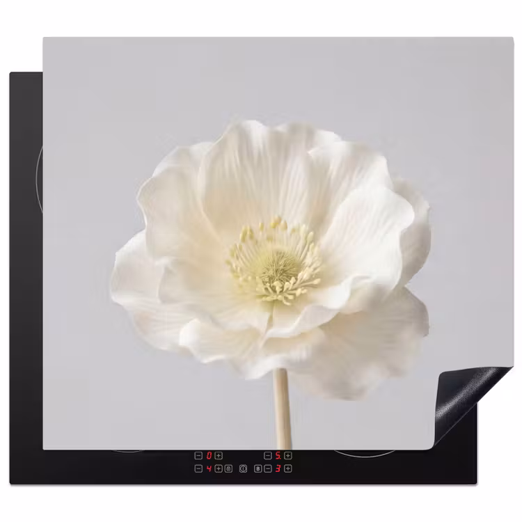 Protezione piano induzione - Fiore - Minimalista - Bianco — 1
