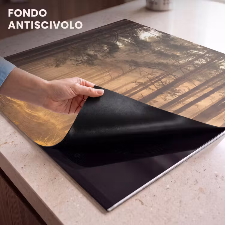 Protezione piano induzione - Foresta - Nebbia - Luce del sole — 6