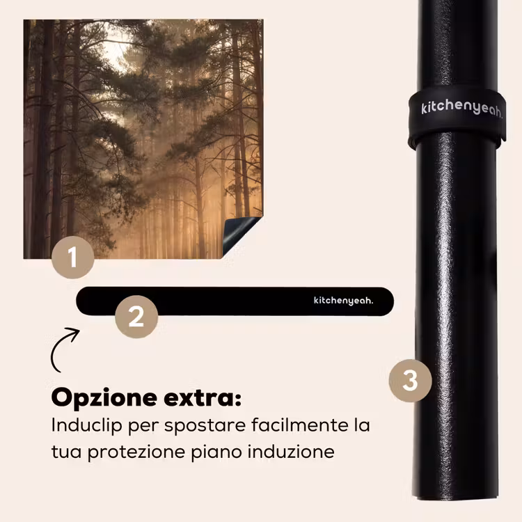 Protezione piano induzione - Foresta - Nebbia - Luce del sole — 8