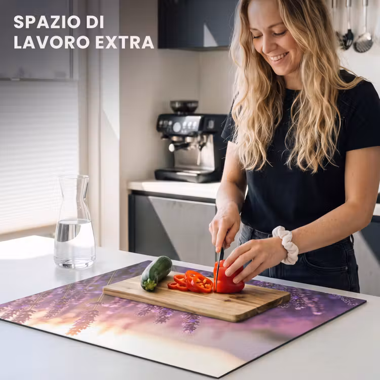 Protezione piano induzione - Lavanda - Viola - Luce solare — 5