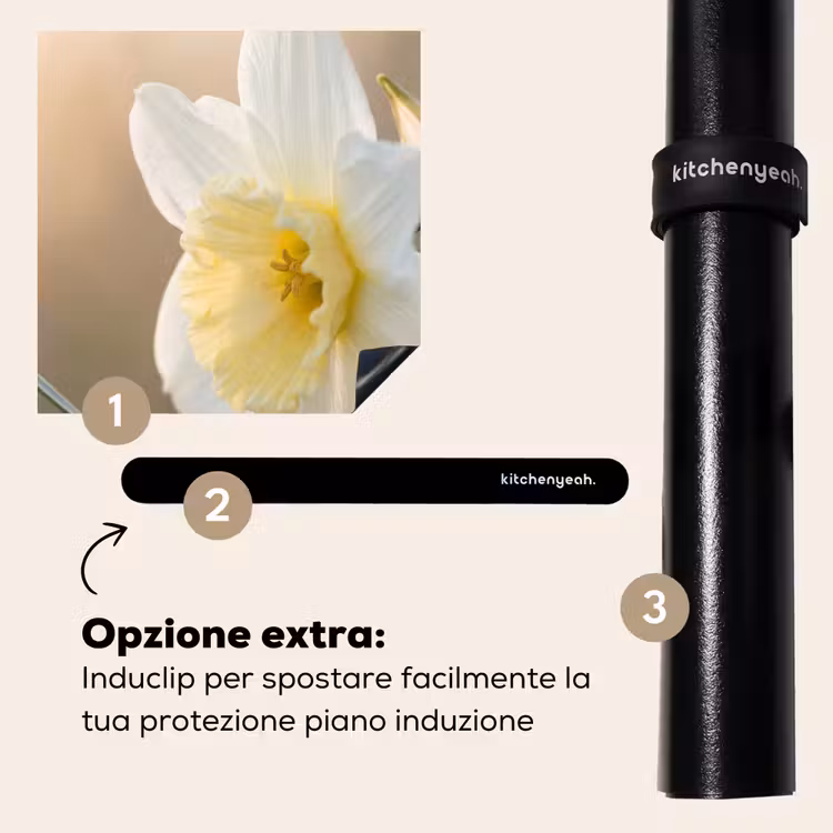 Protezione piano induzione - Narciso - Fiore - Minimalista — 8