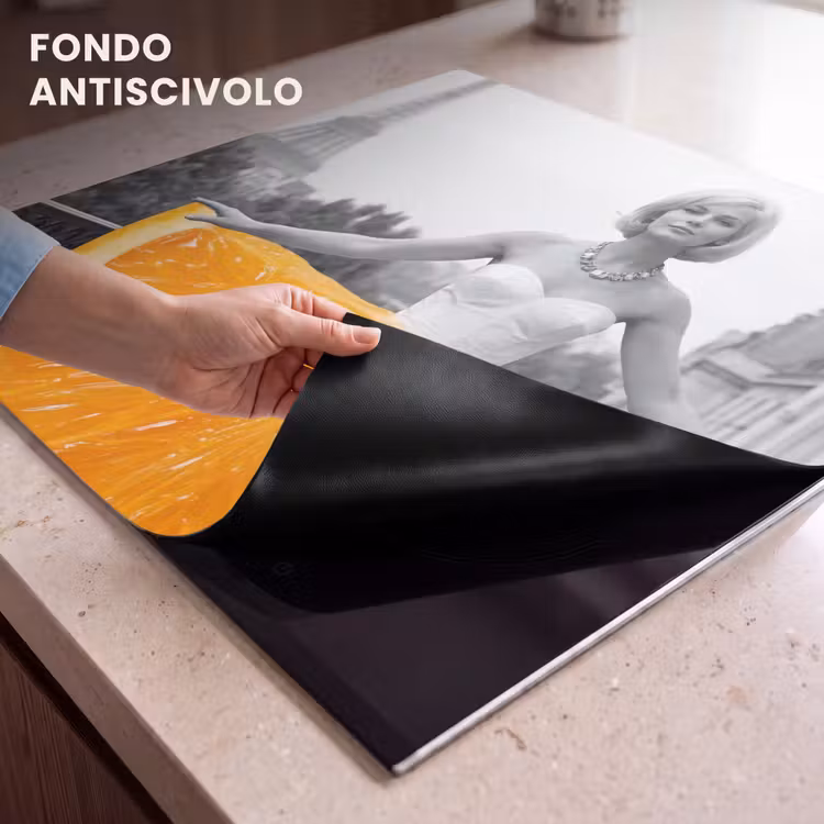 Protezione piano induzione - Arancione - Torre Eiffel - Donna — 6