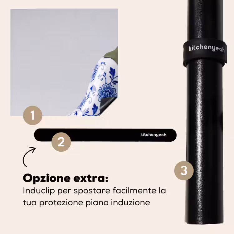 Protezione piano induzione - Peperoncino - Ceramica - Blu — 8