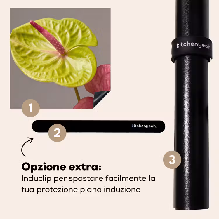 Protezione piano induzione - Piante - Anthurium - Verde - Rosa — 8