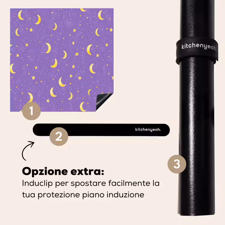 Protezione piano induzione - Criniera - Stelle - Viola — 8