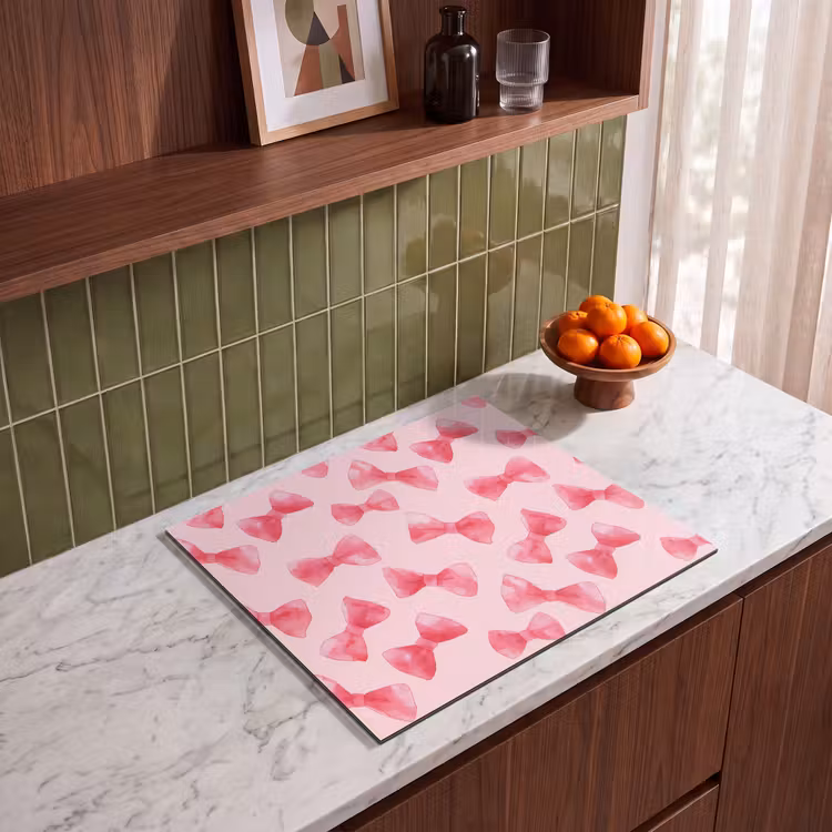 Protezione piano induzione - Fiocchi - Acquerello - Rosa — 4