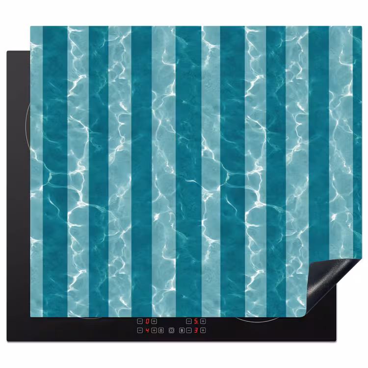 Protezione piano induzione - Piscina - Strisce - Verde — 1