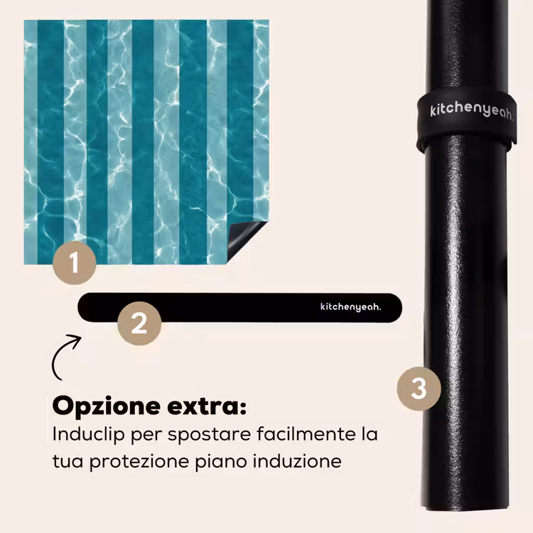 Protezione piano induzione - Piscina - Strisce - Verde — 8