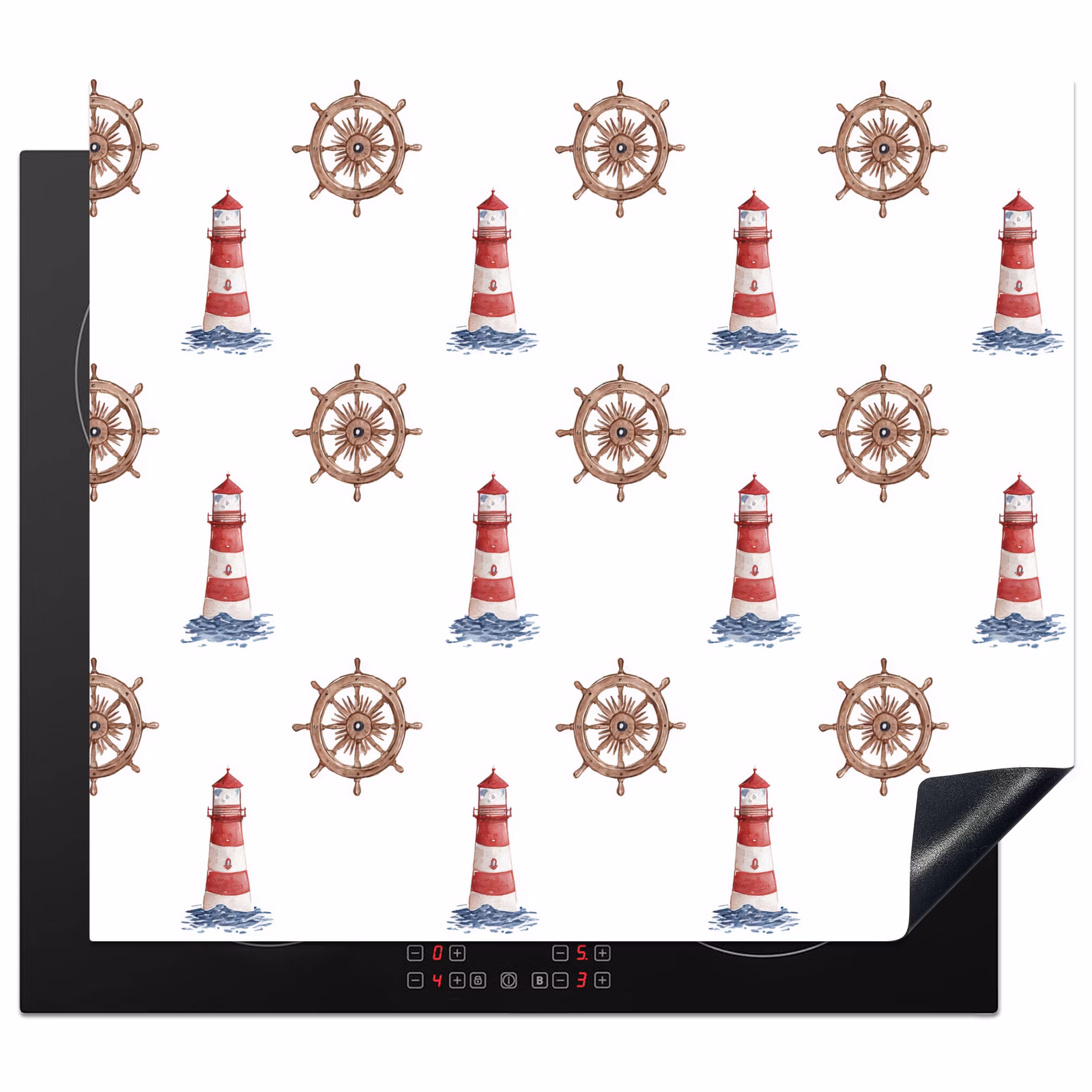 Protezione piano induzione - Nautico - Classico - Rosso — 1