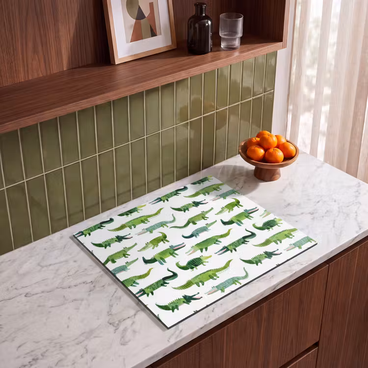 Protezione piano induzione - coccodrillo - Giocoso - Verde — 4