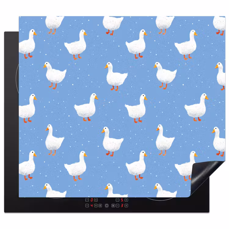 Protezione piano induzione - Oche - Eleganti - Blu — 1