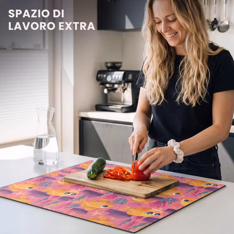 Protezione piano induzione - Pesce rosso - Corallo - Colorato — 5