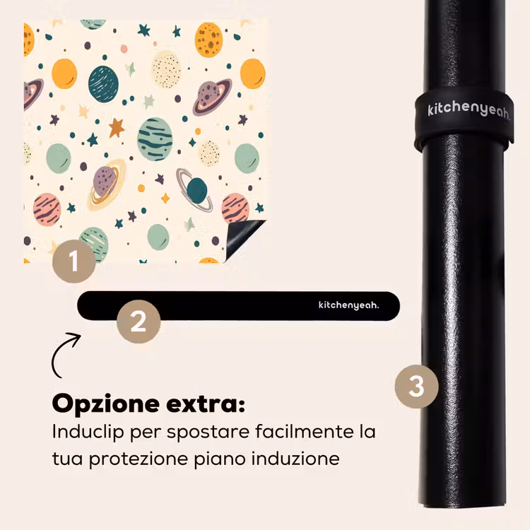 Protezione piano induzione - Pianeti - Retrò - Colorato — 8