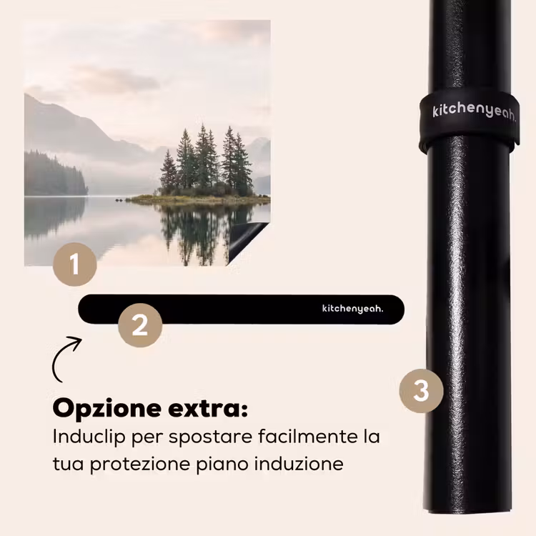 Protezione piano induzione - Lago - Montagne - Paesaggio - Verde — 8
