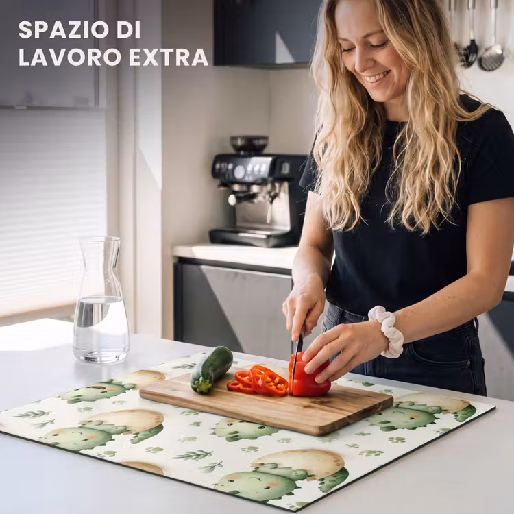 Protezione piano induzione - Dino - Uova - Verde — 5