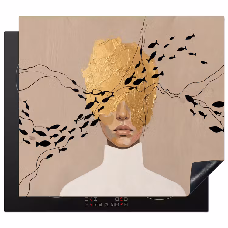 Protezione piano induzione - Moderno - Donna - Oro — 1