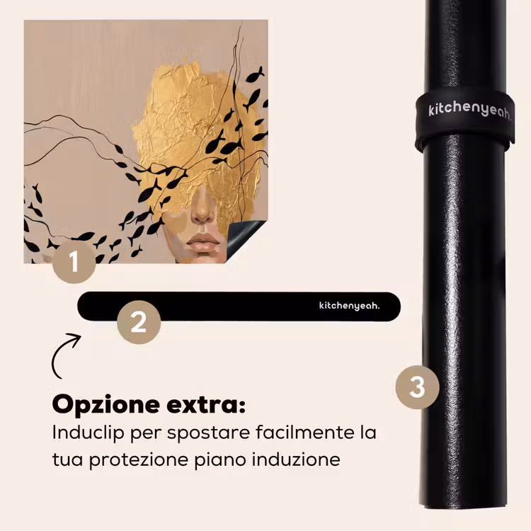Protezione piano induzione - Moderno - Donna - Oro — 8