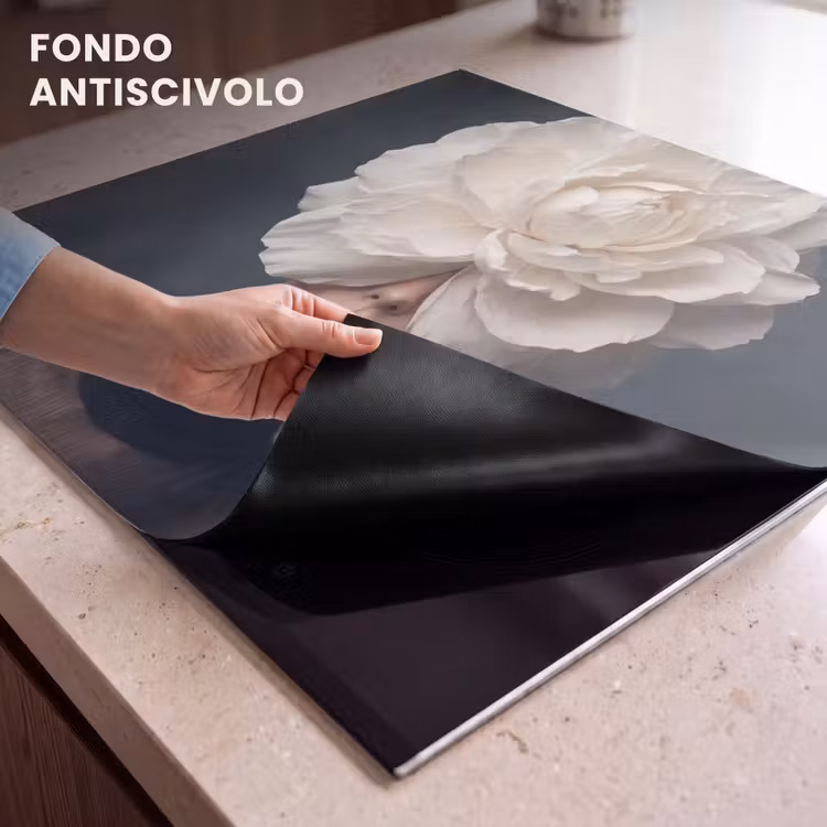 Protezione piano induzione - Ritratto - Misterioso - Bianco — 6