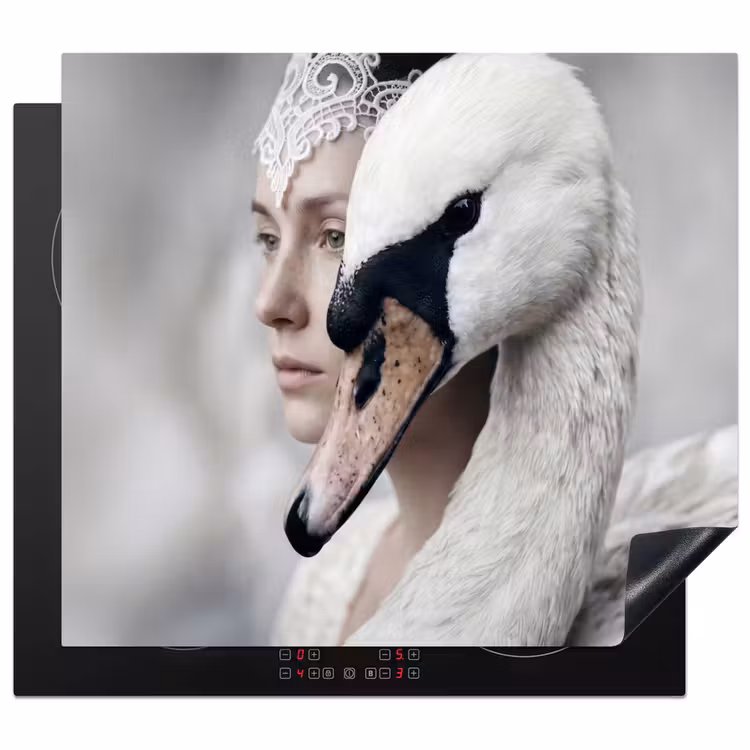 Protezione piano induzione - Donna - Cigno - Bianco — 1