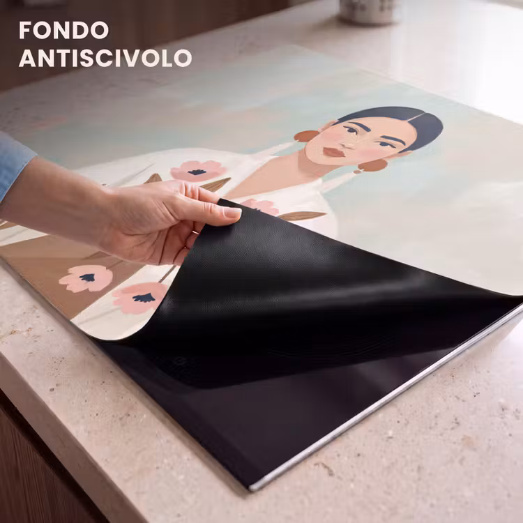 Protezione piano induzione - Donna - Kimono - Pastello — 6
