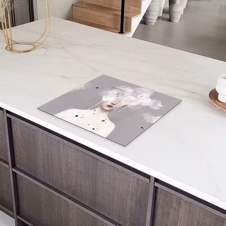 Protezione piano induzione - Donna - Nuvola - Grigio — 4