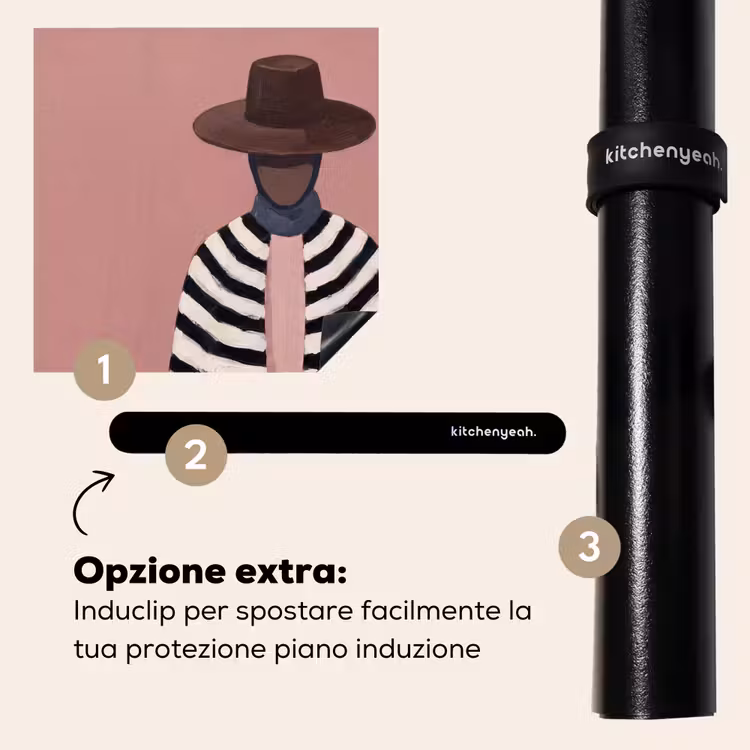 Protezione piano induzione - Grafica - Donna - Rosa — 8