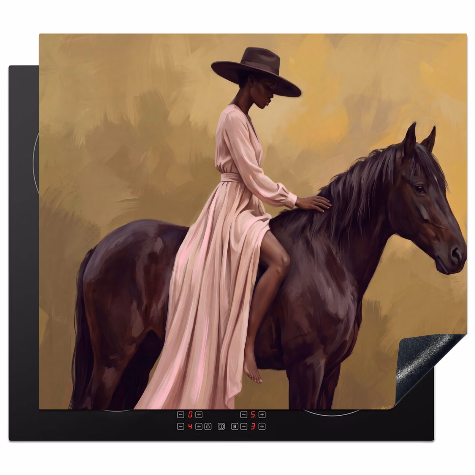 Protezione piano induzione - Cavallo - Classico - Ocra — 1