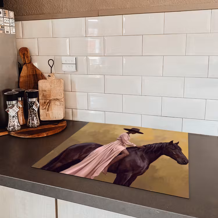 Protezione piano induzione - Cavallo - Classico - Ocra — 3