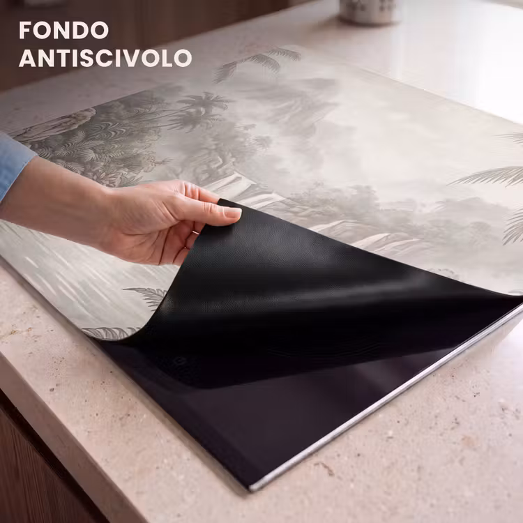 Protezione piano induzione - Giungla - Cascate - Tropicale - Illustrazione — 6