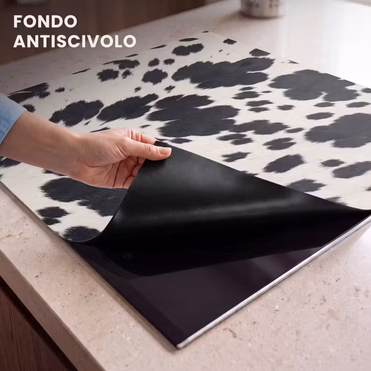 Protezione piano induzione - Modello - Cappotto - Nero - Bianco — 6