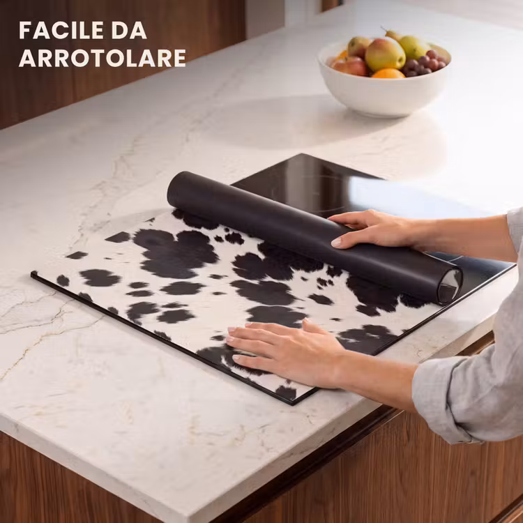 Protezione piano induzione - Modello - Cappotto - Nero - Bianco — 7
