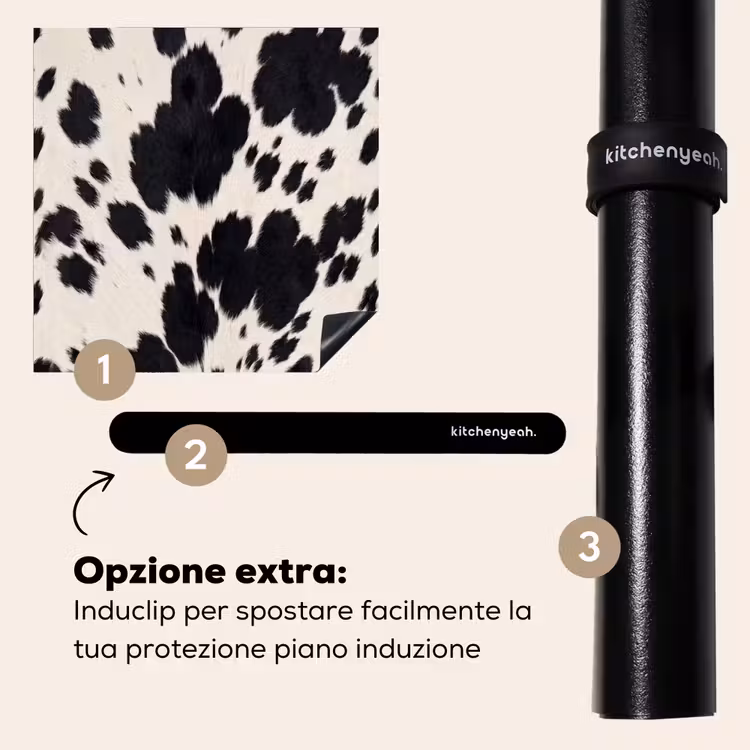 Protezione piano induzione - Modello - Cappotto - Nero - Bianco — 8
