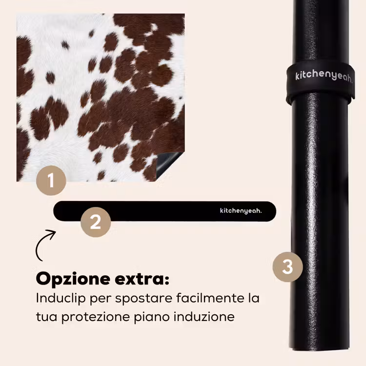 Protezione piano induzione - Pelle bovina - Classica - Marrone — 8