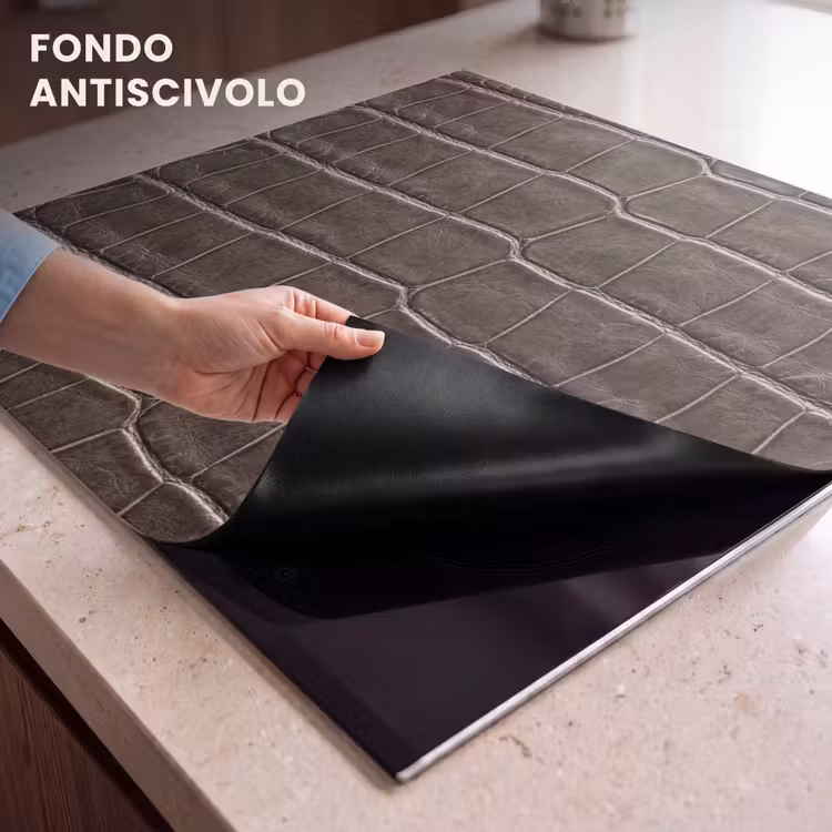 Protezione piano induzione - Pelle - Coccodrillo - Opaco — 6