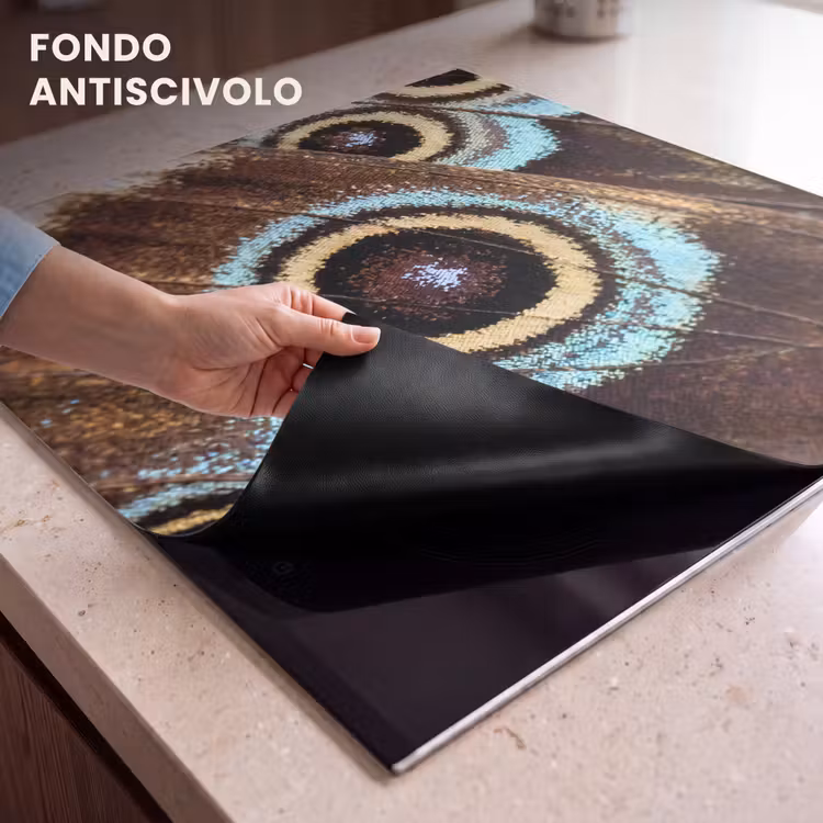 Protezione piano induzione - Ali - Farfalla - Blu — 6