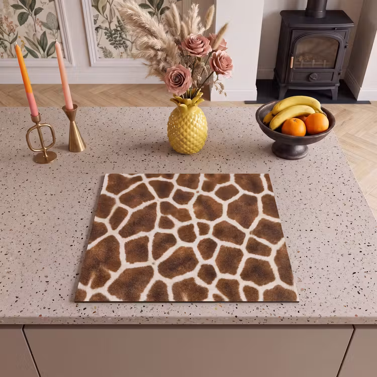 Protezione piano induzione - Giraffa - Cappotto - Classico - Marrone — 3