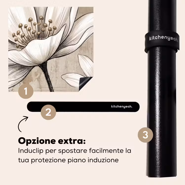 Protezione piano induzione - Moderno - Design - Bianco — 8