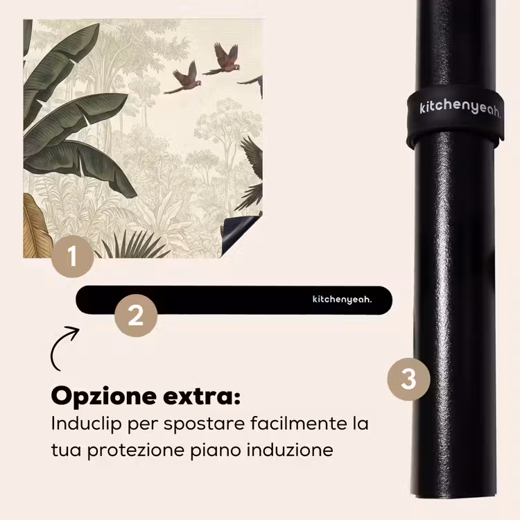 Protezione piano induzione - Pappagalli - Giungla - Tropicale - Verde — 8