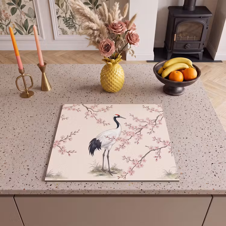 Protezione piano induzione - Asiatico - Gru - Beige — 3