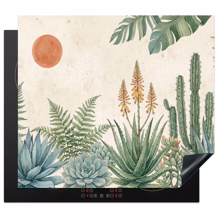 Protezione piano induzione - Deserto - Piante - Verde — 1