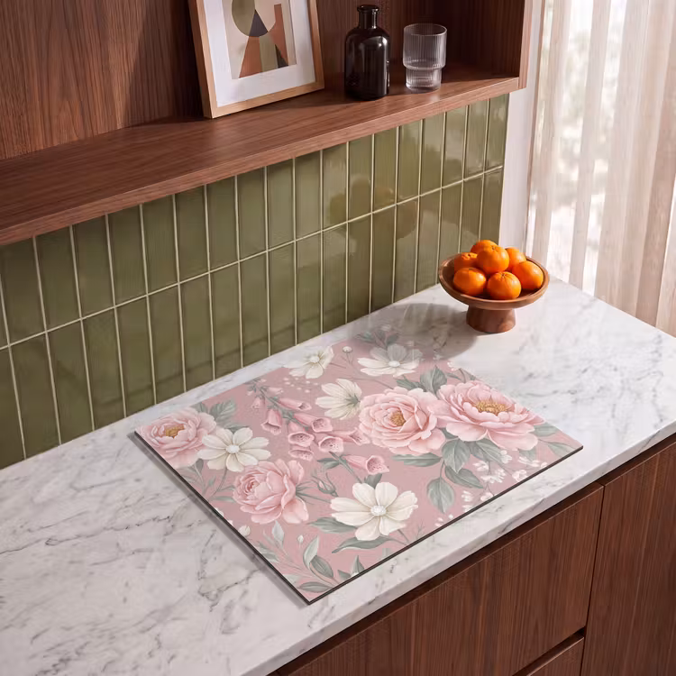 Protezione piano induzione - Peonie - Foxglove - Rosa — 4