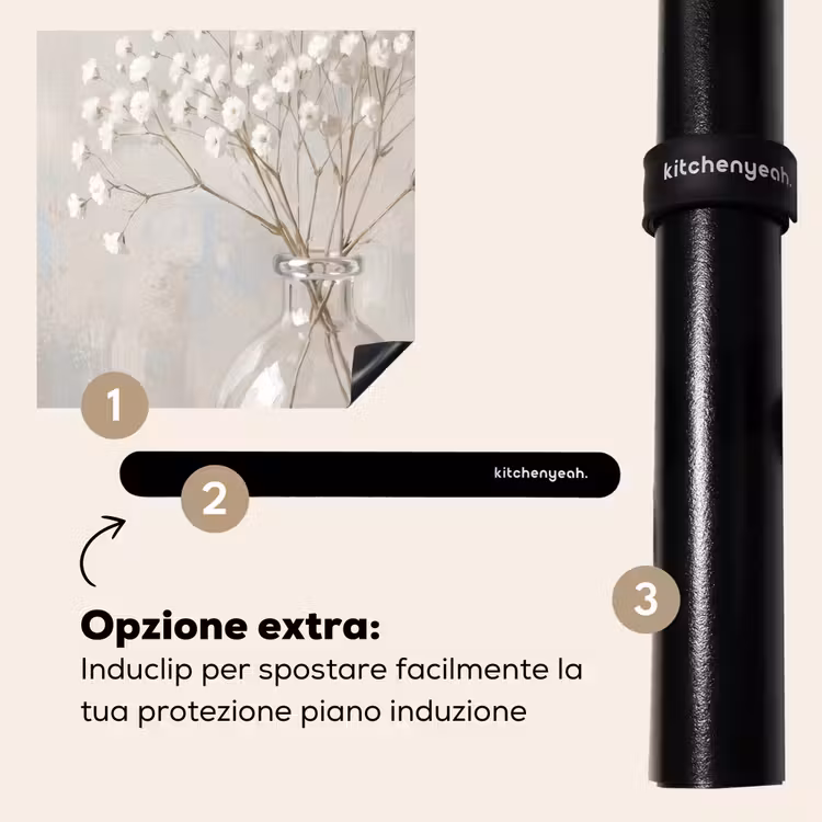 Protezione piano induzione - Plasterwort - Vaso - Bianco — 8