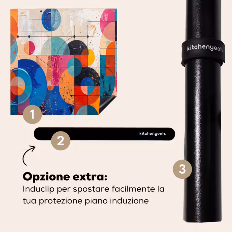 Protezione piano induzione - Arte - Geometrico - Astratto - Colorato — 8