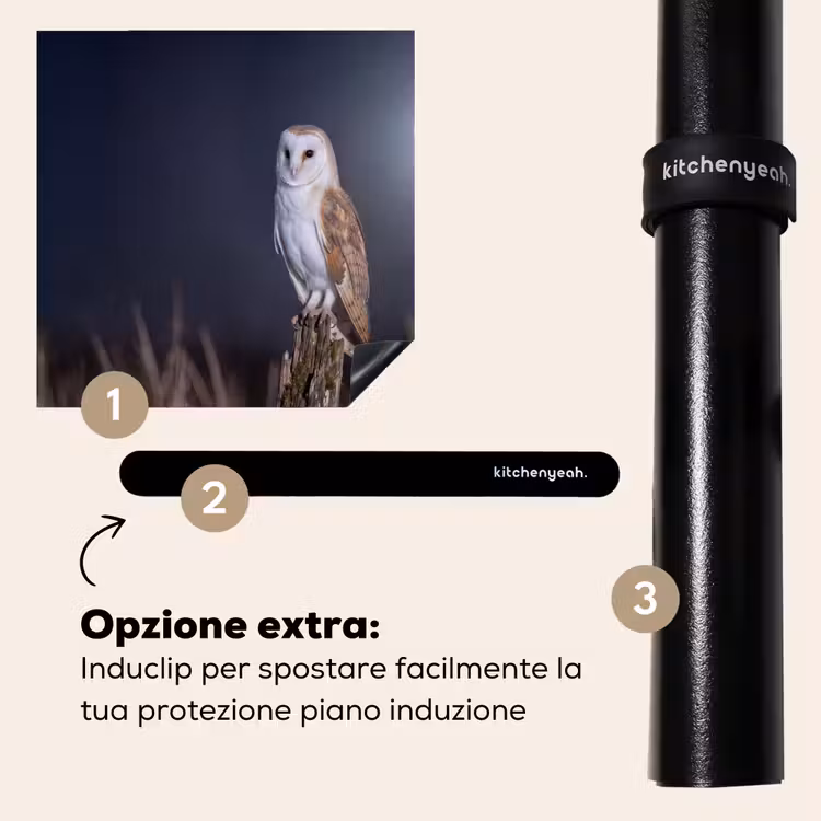 Protezione piano induzione - Barbagianni - Luna - Notte — 8