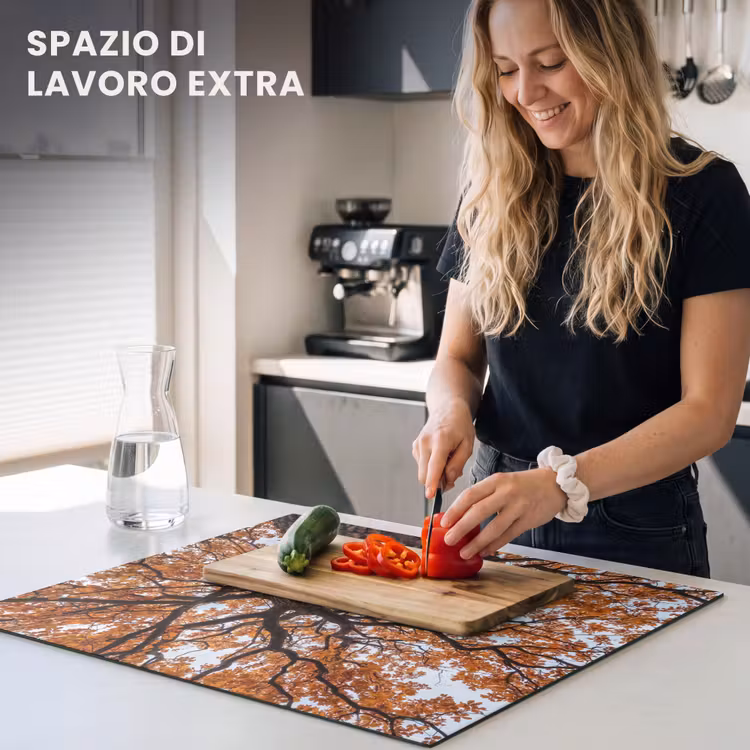 Protezione piano induzione - Albero - Chioma - Autunno - Arancione - Atmosferico — 5